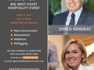 Level 3 Will Be Attending Bisnow’s “Big West Coast Hospitality Event – BLIS WEST”